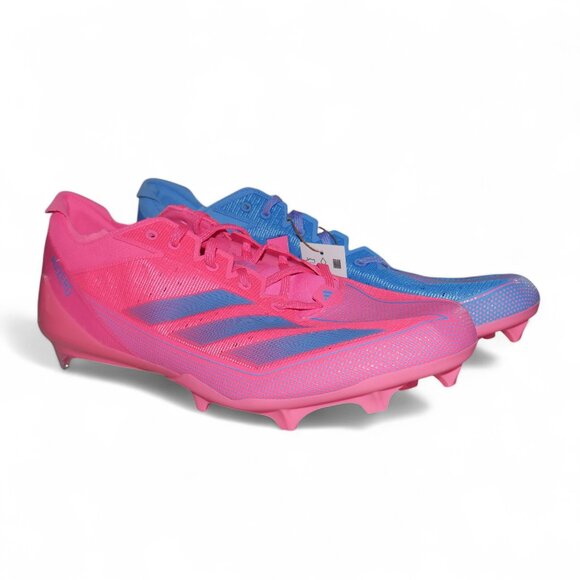 Adidas Adizero Electric Mens Size 17 Football Cleats Cotton Candy Travis Hunter - Picture 8 of 15